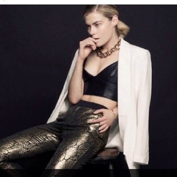 Bardot black leather look bralette top - Picture 8 of 8